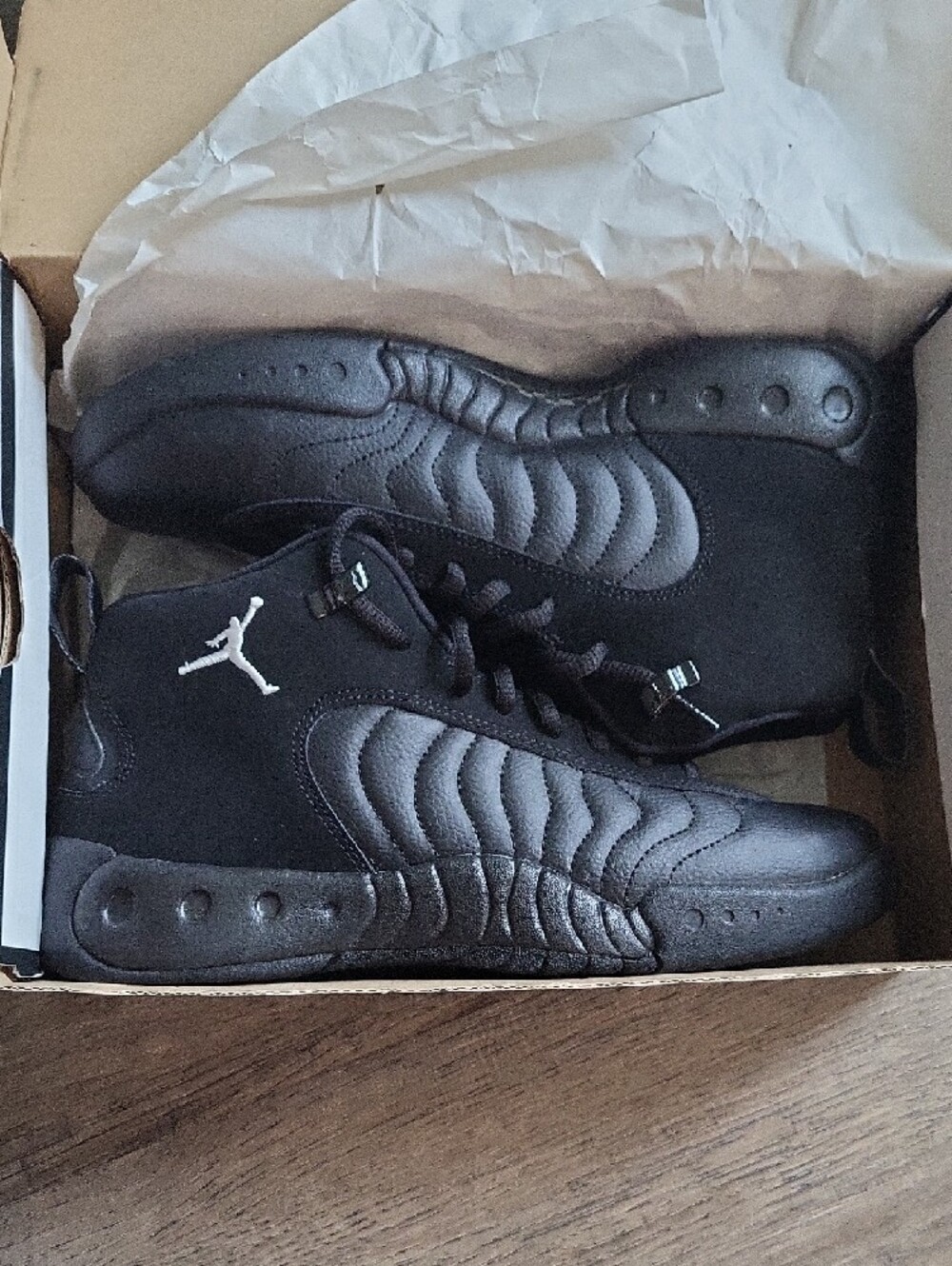 Nike Jordan Jumpman Pro Black  Basketball Sneakers With Box 7Y